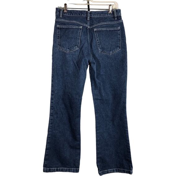 Vintage Flower Cut Out Flare Blue Jeans Y2K No Boundaries Juniors 11 100% Cotton - Picture 9 of 11